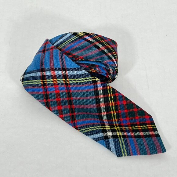 Vintage Tartan Wool Tie 2 7/8" x 58" Made in Scotland - Picture 5 of 5